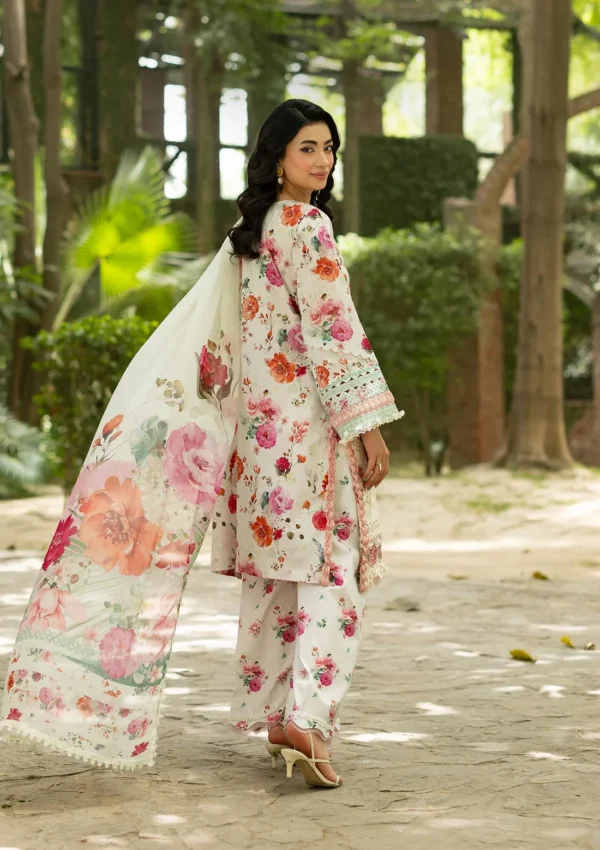 Signature Embroidered Lawn with Chiffon Collection Vol II '26 by Elaf|| ESG-4A CLAIRE– detail view 4