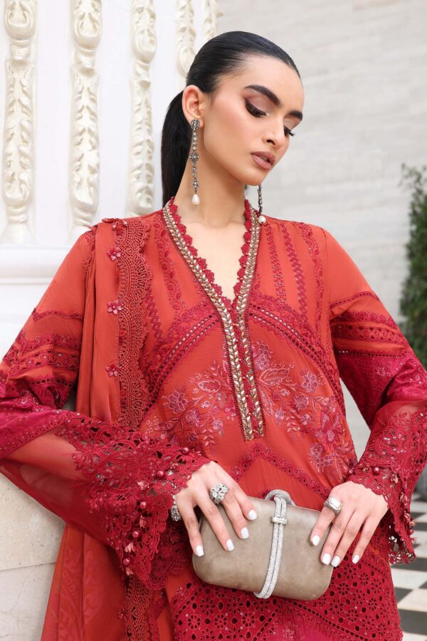 Maria B Eid Lawn 2026|| EL-26-13– D-13Closeup E