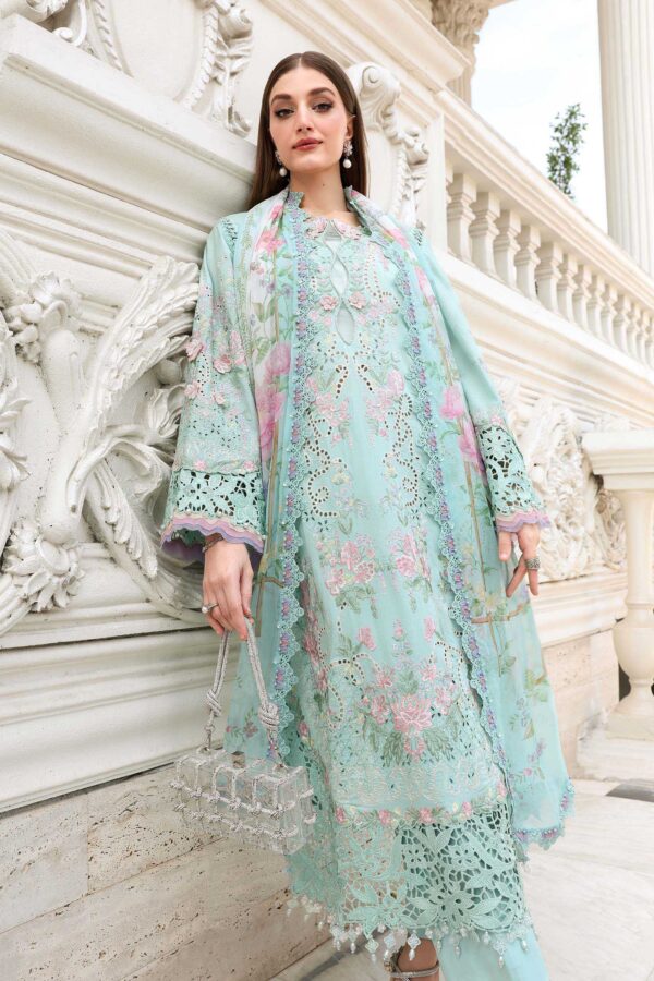 Maria B Eid Lawn 2026|| EL-26-15– D-15Closeup F