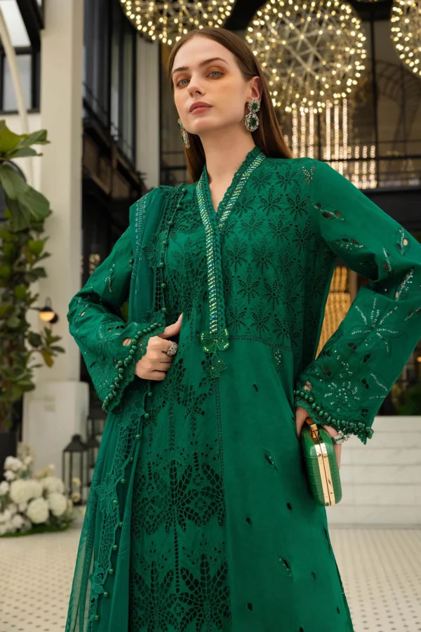 Maria B Eid Lawn 2026|| EL-26-04– D-4Closeup D