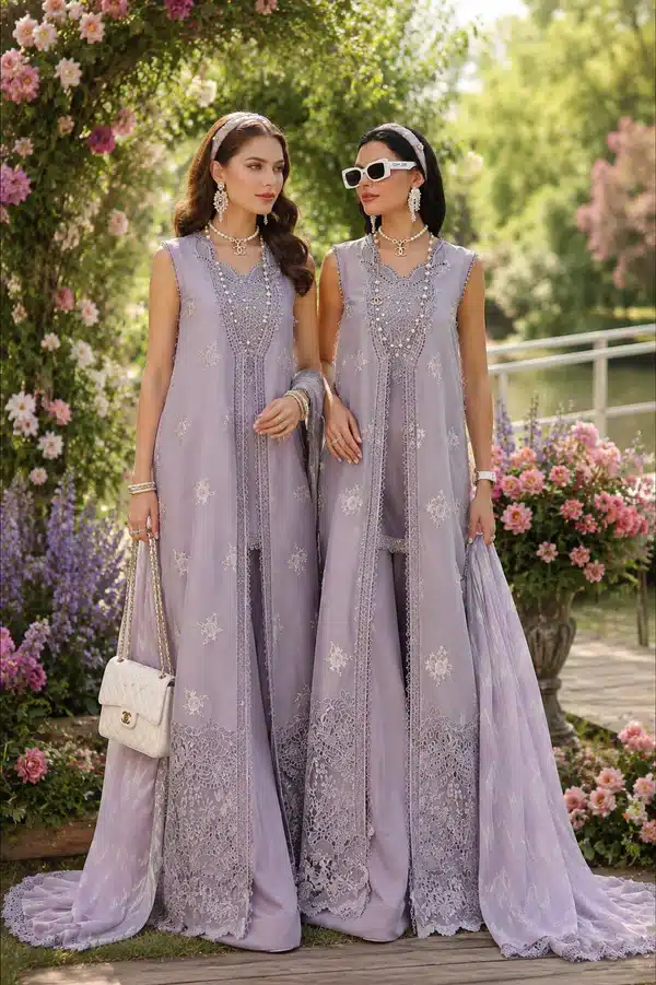 Noor Eid Luxury Printskhas '26 by Saadia Asad|| D4 – Lavender Lights– alternate view Noor Eid Luxury Printskhas '26 by Saadia Asad|| D4 – Lavender Lights– alternate view