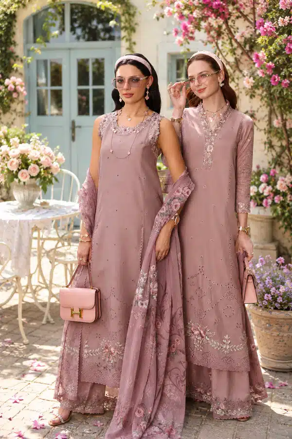 Noor Eid Luxury Printskhas '26 by Saadia Asad|| D3 – Rose Éclat– alternate view Noor Eid Luxury Printskhas '26 by Saadia Asad|| D3 – Rose Éclat– alternate view