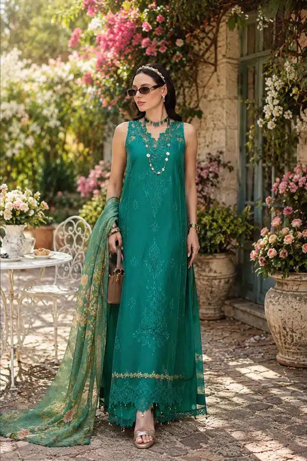 Noor Eid Luxury Printskhas '26 by Saadia Asad|| D2 – Peacock Green Noor Eid Luxury Printskhas '26 by Saadia Asad|| D2 – Peacock Green