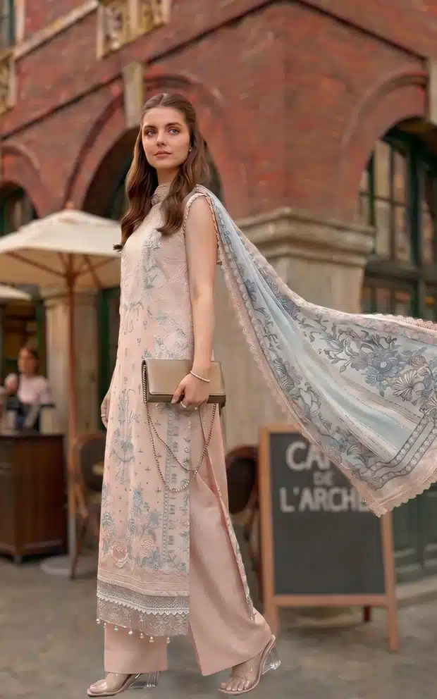 Asifa & nabeel lawn 2026| peach garden (sl26-05) Asifa & Nabeel Lawn 2026| Peach Garden (SL26-05)