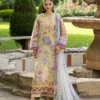 Signature Embroidered Lawn with Chiffon Collection Vol II '26 by Elaf|| ESG-7A STELLA