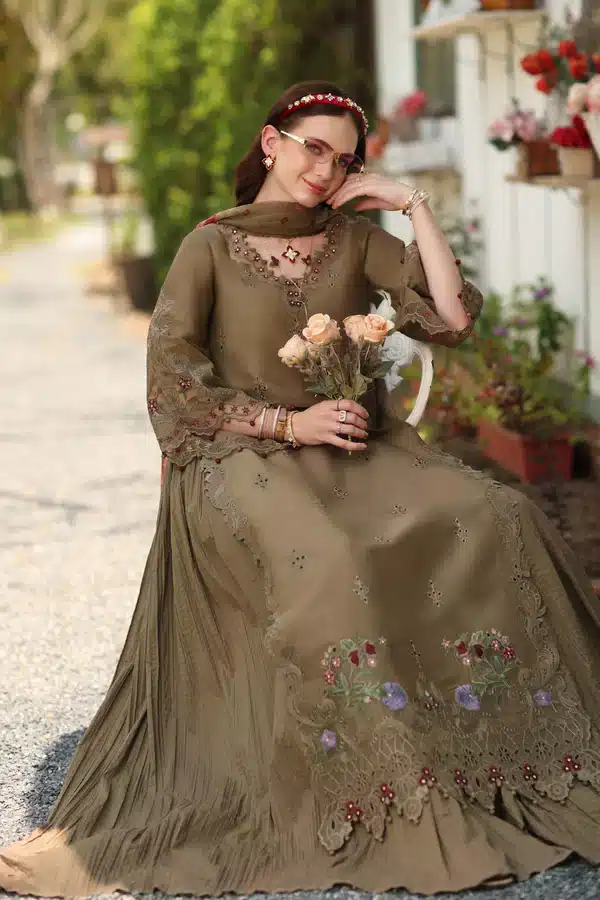 Noor Eid Luxury Printskhas '26 by Saadia Asad|| D8 – Mocha Sienna Noor Eid Luxury Printskhas '26 by Saadia Asad|| D8 – Mocha Sienna