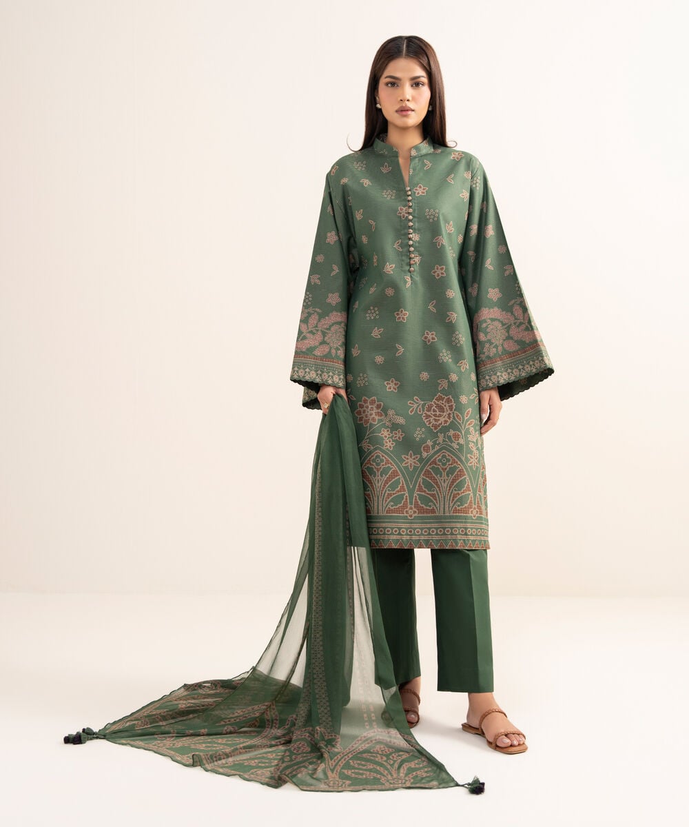 Sapphire women's unstitched zari lawn printed green 3 piece suit – 0u3pdys26v35 Sapphire Women's Unstitched Zari Lawn Printed Green 3 Piece Suit – 0U3PDYS26V35