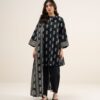 Sapphire Women's Unstitched Lawn Printed Off White and Black 3 Piece Suit – 3PDYS26V5135