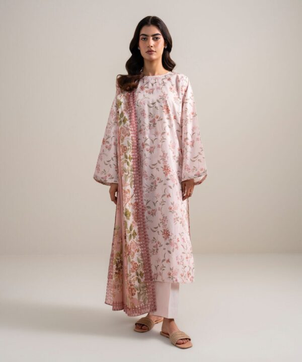 Sapphire Women's Unstitched Lawn Embroidered Light Pink 3 Piece Suit – 3PDYS26V6103 Sapphire Women's Unstitched Lawn Embroidered Light Pink 3 Piece Suit – 3PDYS26V6103