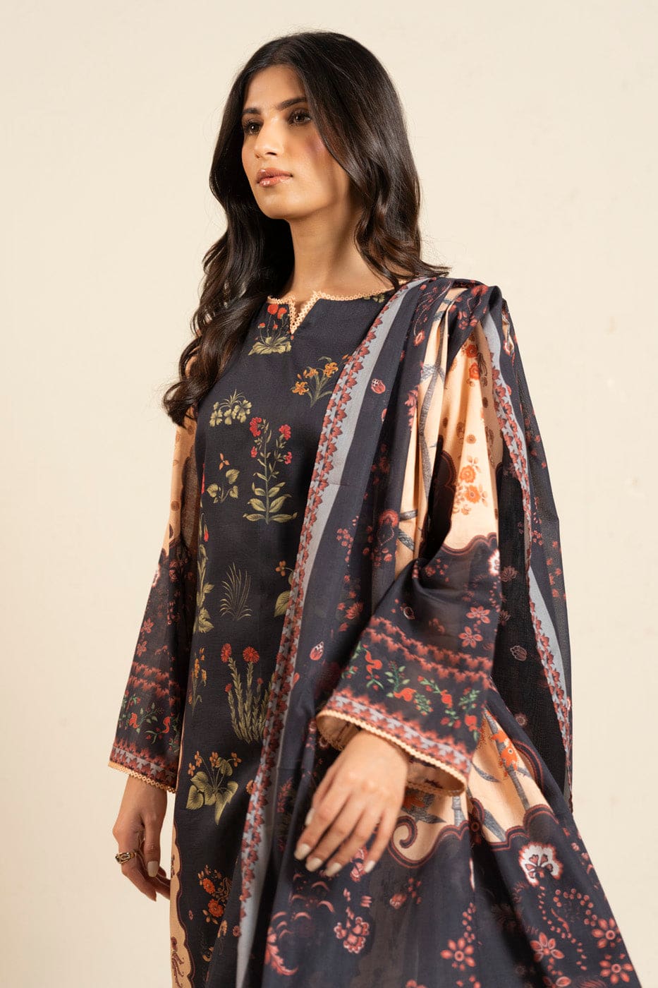 Alkaram rts| shirt & dupatta– bd40-2p26-beige-2 Alkaram RTS| SHIRT & DUPATTA– BD40-2P26-Beige-2