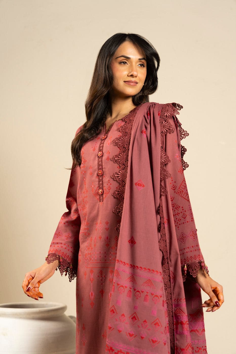 Alkaram rts| shirt, trouser & dupatta– caj-03-26-mauve-2 Alkaram RTS| SHIRT, TROUSER & DUPATTA– CAJ-03-26-Mauve-2