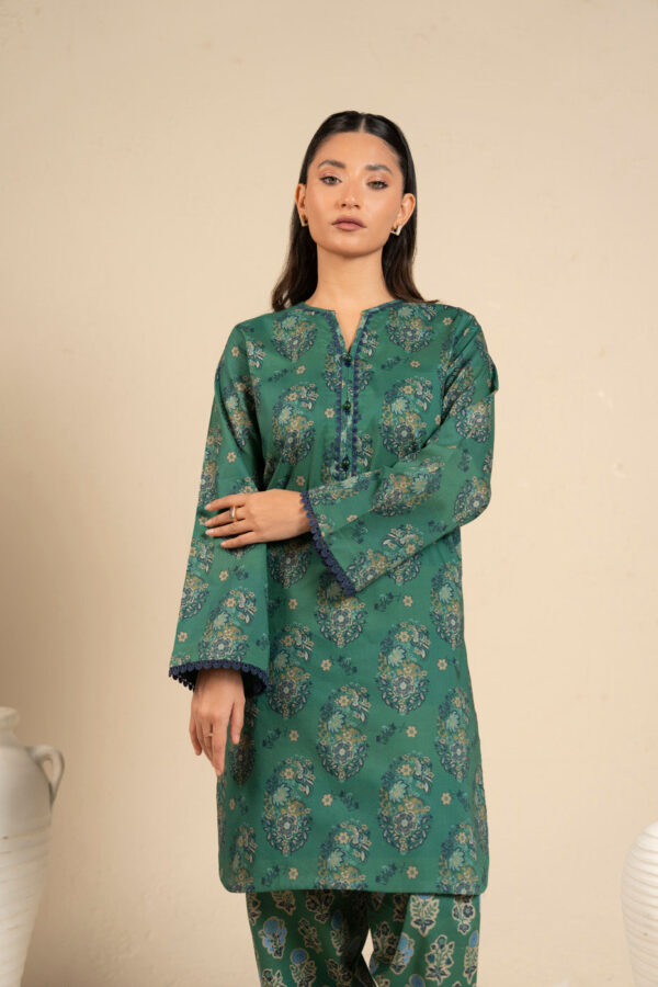 Alkaram RTS| SHIRT & TROUSER– EF24-26-Green-2