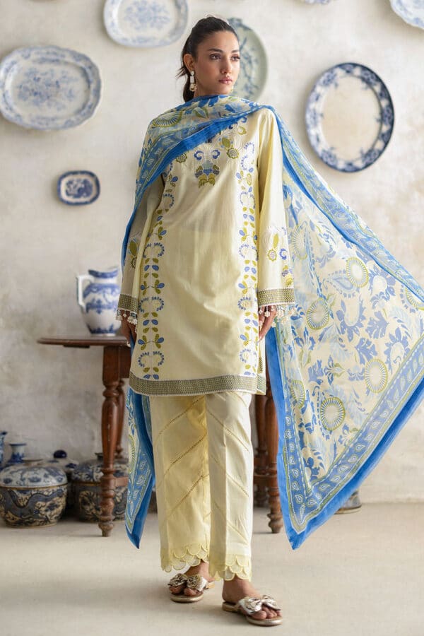 Gul ahmed 3 piece embroidered lawn suit with chiffon dupatta and borders– printed-chiffon-dupatta-embroidered-lawn-shir Gul Ahmed 3 Piece Embroidered Lawn Suit with Chiffon Dupatta and Borders– Printed-Chiffon-Dupatta-Embroidered-Lawn-Shir