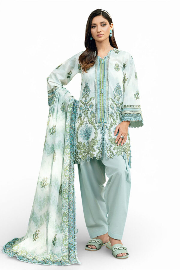 Gul Ahmed 3 Piece Printed Cross Hatch Suit with Lawn Dupatta Gul Ahmed 3 Piece Printed Cross Hatch Suit with Lawn Dupatta