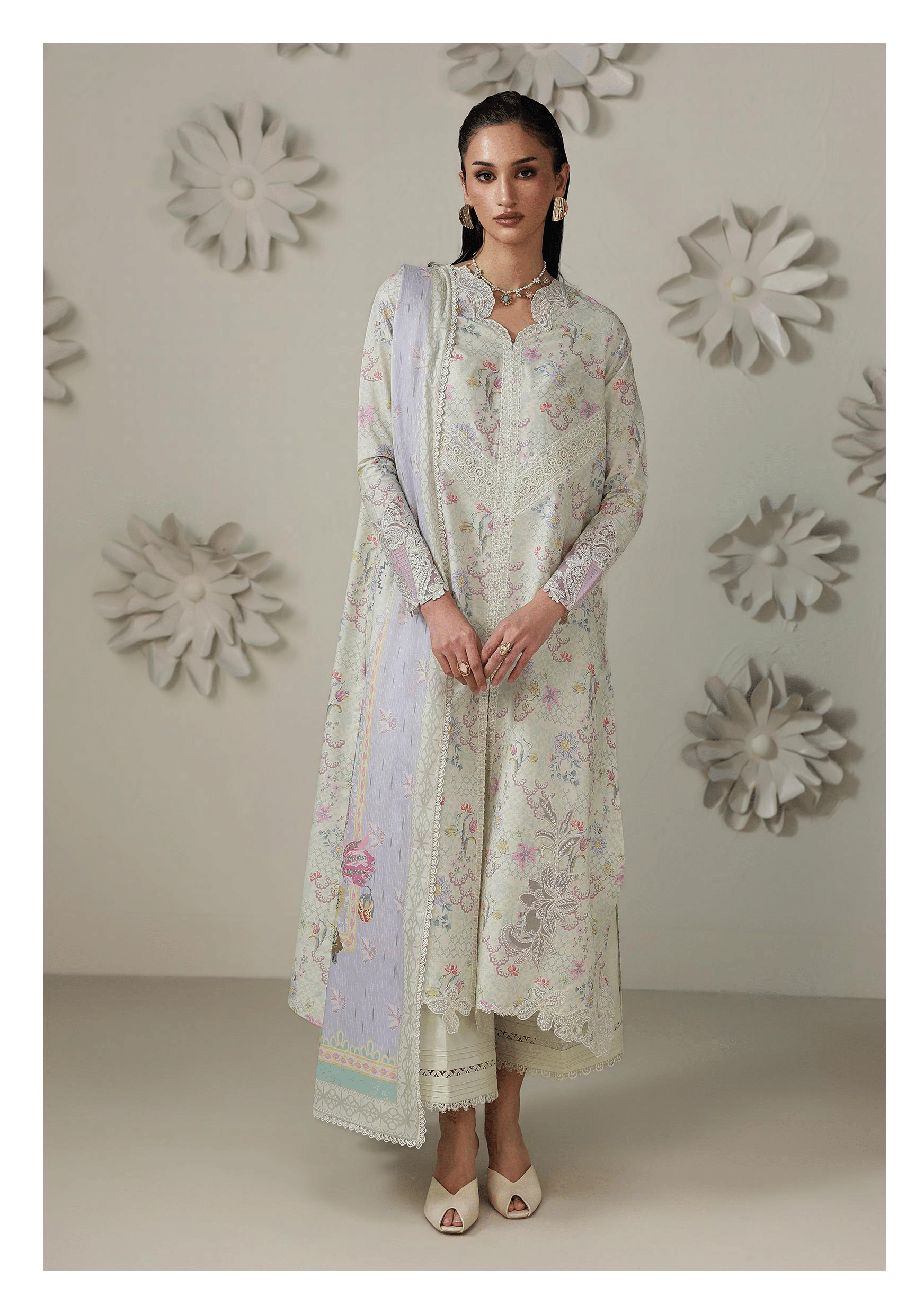 Qalamkar qalamkar qprints embroidered lawn unstitched 3pc suit qqp-01b ameena Qalamkar Qalamkar QPrints Embroidered Lawn Unstitched 3Pc Suit QQP-01B Ameena