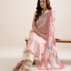 Sapphire Women's Unstitched Lawn Printed Pink and White 3 Piece Suit – U3PDDS26V658