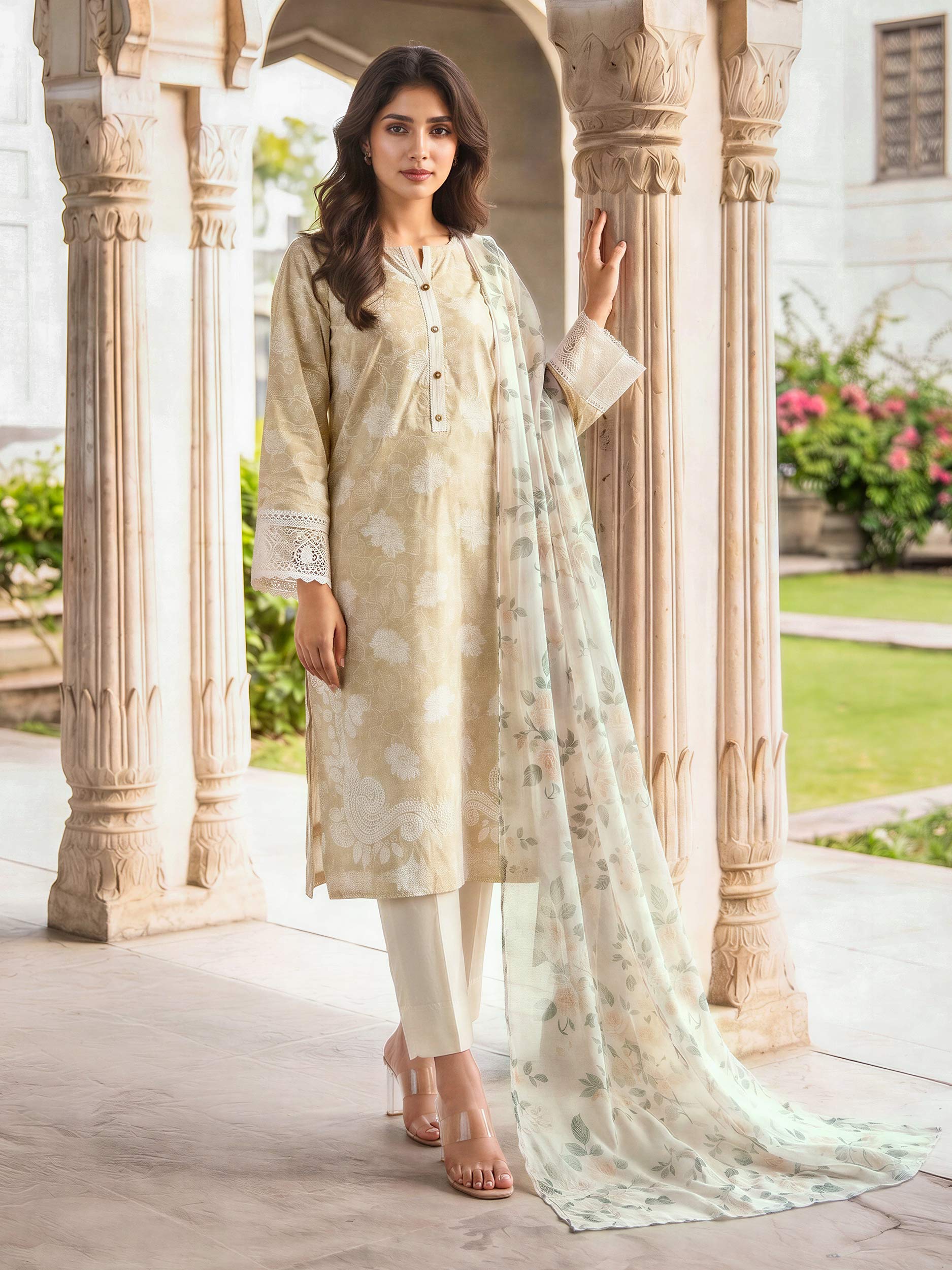 Limelight 2 piece lawn suit Limelight 2 Piece Lawn Suit