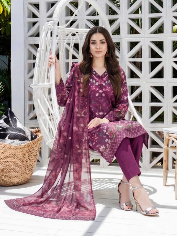 Limelight 3 Piece Lawn Suit– U4857SU-3PC-597-3PieceLawnSuit Unstitched 4