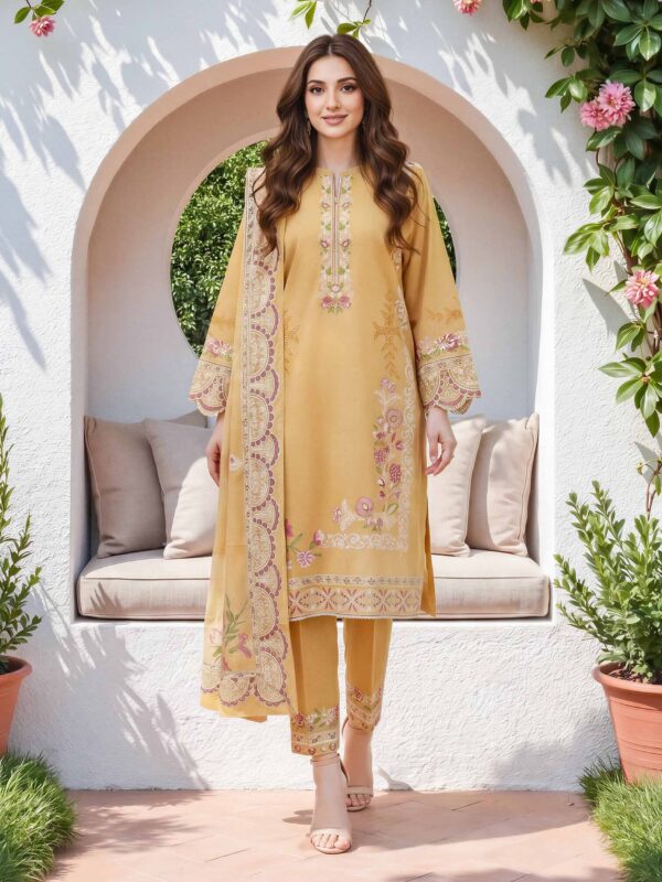 Limelight 3 Piece Lawn Suit– U4998SU-3PC-374-3PieceLawnSuit Unstitched 5