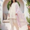 Limelight 3 Piece Lawn Slub Suit- Embroidered