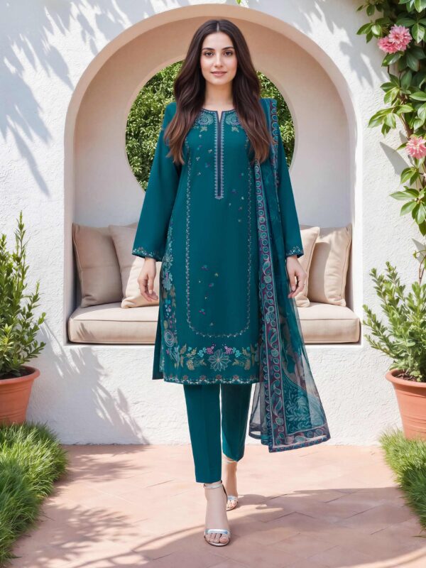 Limelight 3 Piece Lawn Suit- Embroidered– U5095SU-3PC-143-3PieceLawnSuit-Embroidered