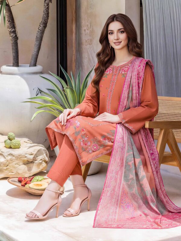 Limelight 3 Piece Lawn Suit- Embroidered