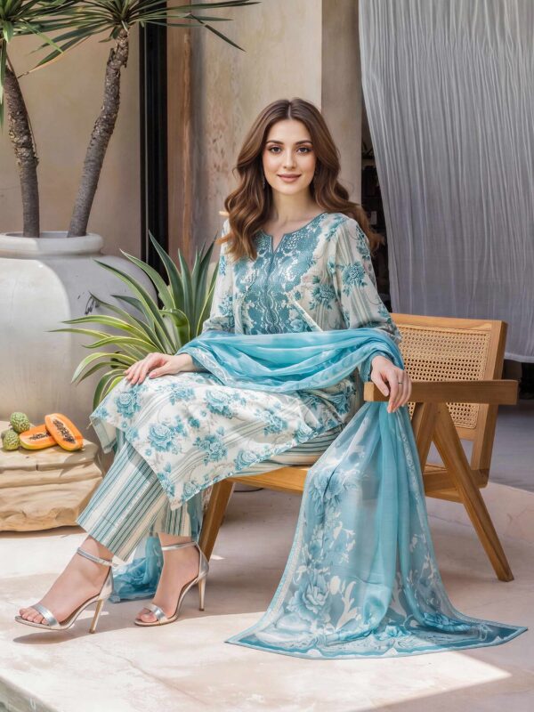 Limelight 3 Piece Lawn Suit- Embroidered– U5116SU-3PC-143-3PieceLawnSuit-Embroidered