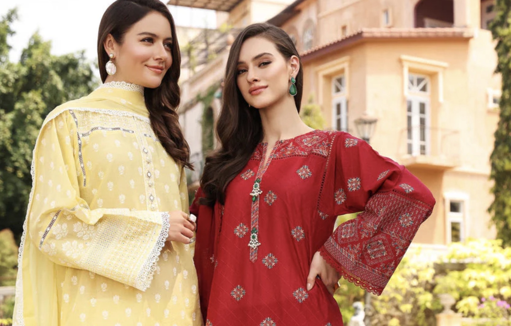 bin saeed dress design Bin Saeed Ready Made Embroidered Lawn Dress