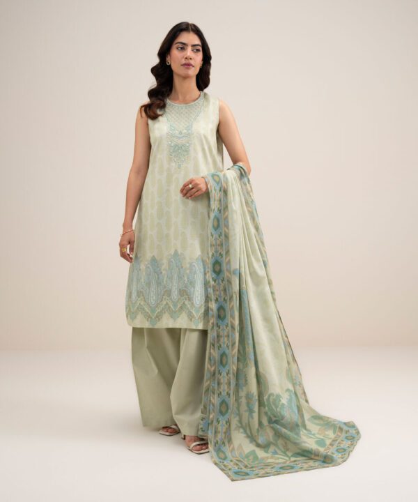 Sapphire Women's Unstitched Lawn Embroidered Light Green 3 Piece Suit – 2TEDYS26V655 Sapphire Women's Unstitched Lawn Embroidered Light Green 3 Piece Suit – 2TEDYS26V655