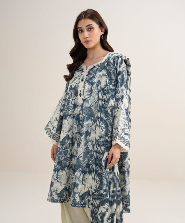 Sapphire Women's Unstitched Lawn Embroidered Black and Off White 3 Piece Suit – 3PEDYS26V639 Sapphire Women's Unstitched Lawn Embroidered Black and Off White 3 Piece Suit – 3PEDYS26V639