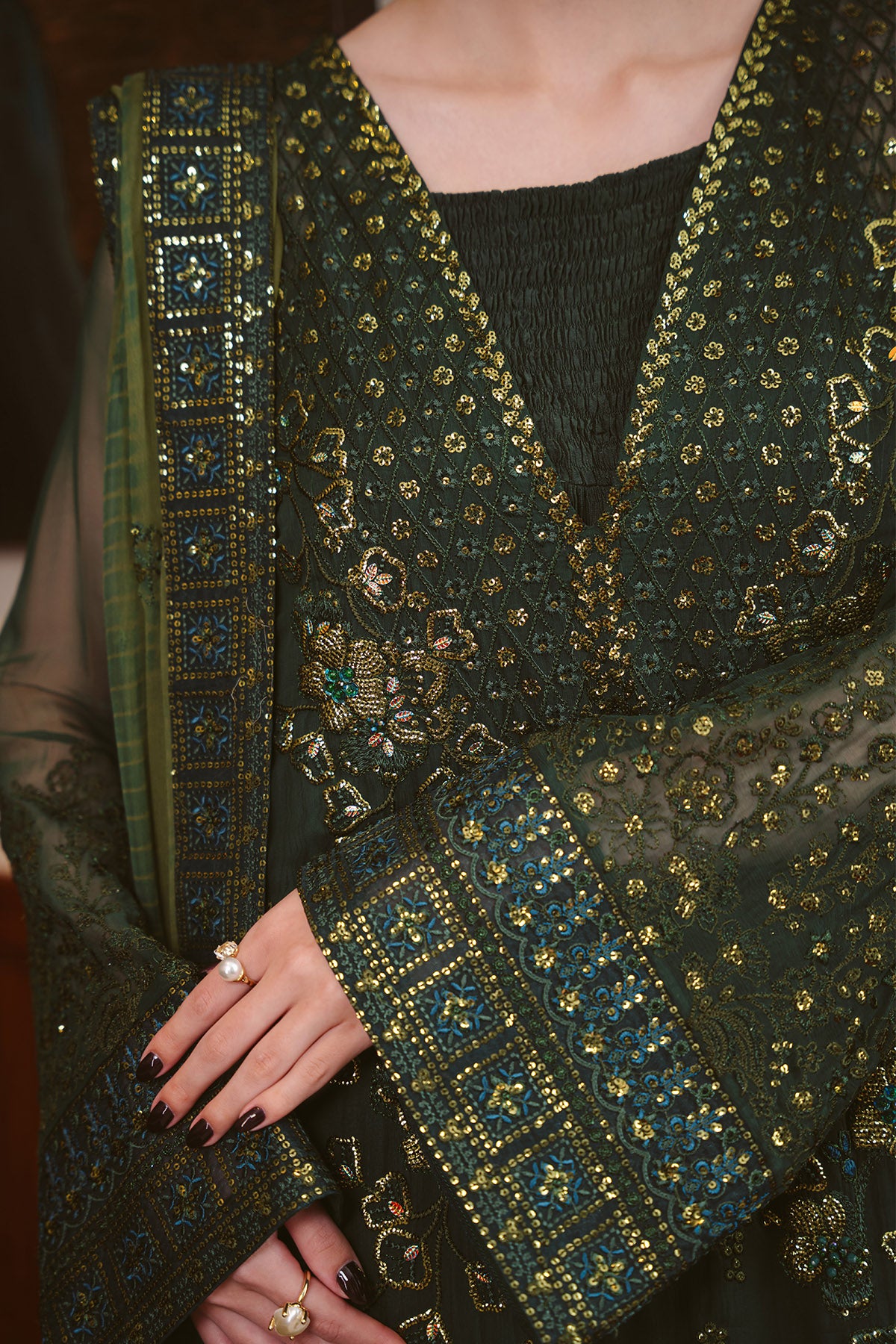 Nureh nel-93a - pakistani suit - image 8 Nureh NEL-93A - Image 5