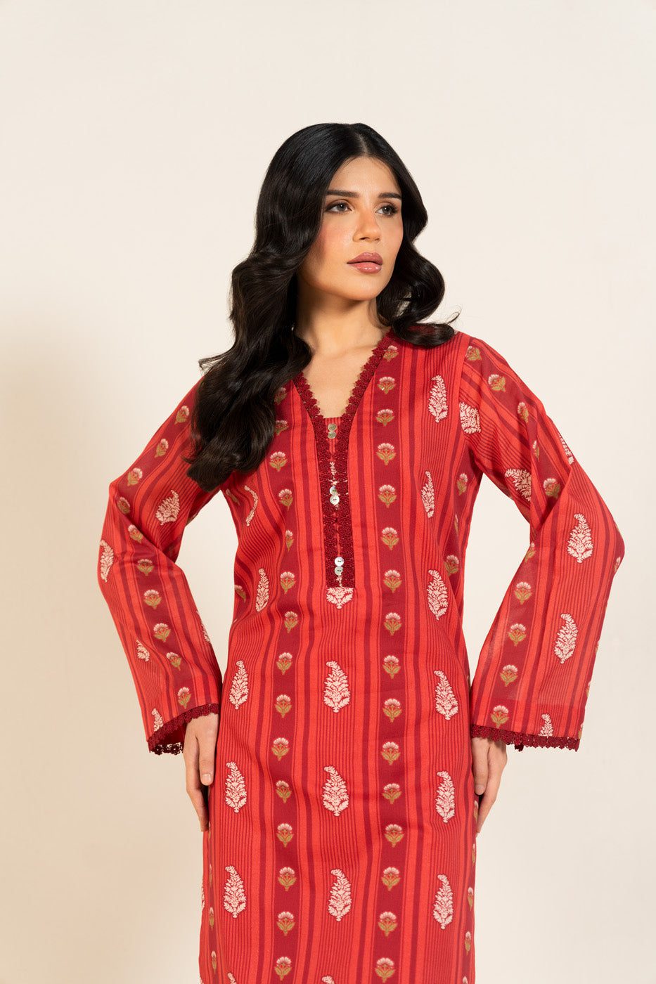 Alkaram rts| shirt– br123-26-3-red-2 Alkaram RTS| SHIRT– BR123-26-3-Red-2