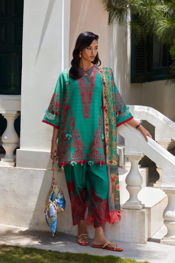 Sana Safinaz Unstitched Embroidered 3 Piece Muzlin Suit Sana Safinaz Unstitched Embroidered 3 Piece Muzlin Suit