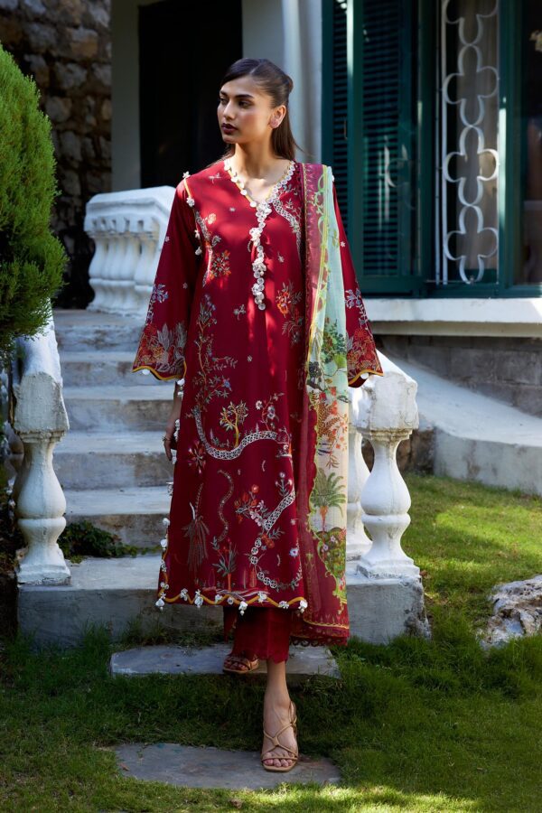 Sana Safinaz Unstitched Embroidered 3 Piece Muzlin Suit Sana Safinaz Unstitched Embroidered 3 Piece Muzlin Suit