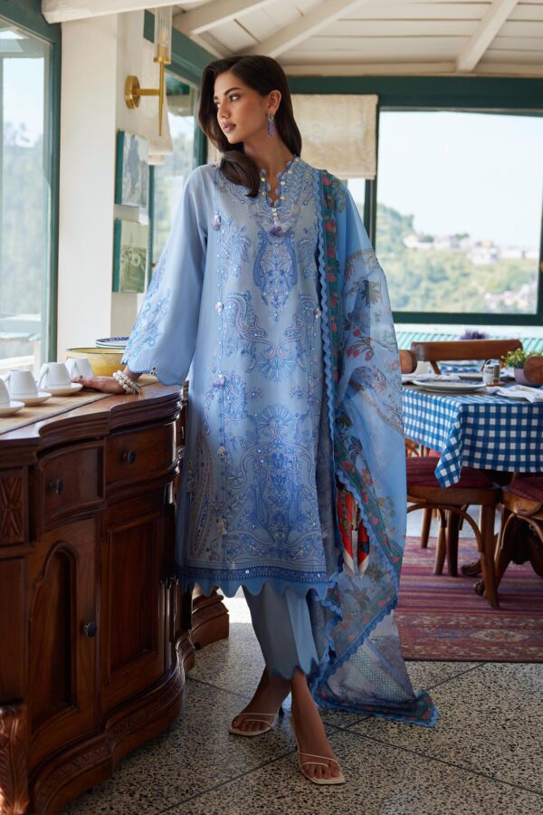 Sana Safinaz Unstitched Embroidered 3 Piece Muzlin Suit Sana Safinaz Unstitched Embroidered 3 Piece Muzlin Suit