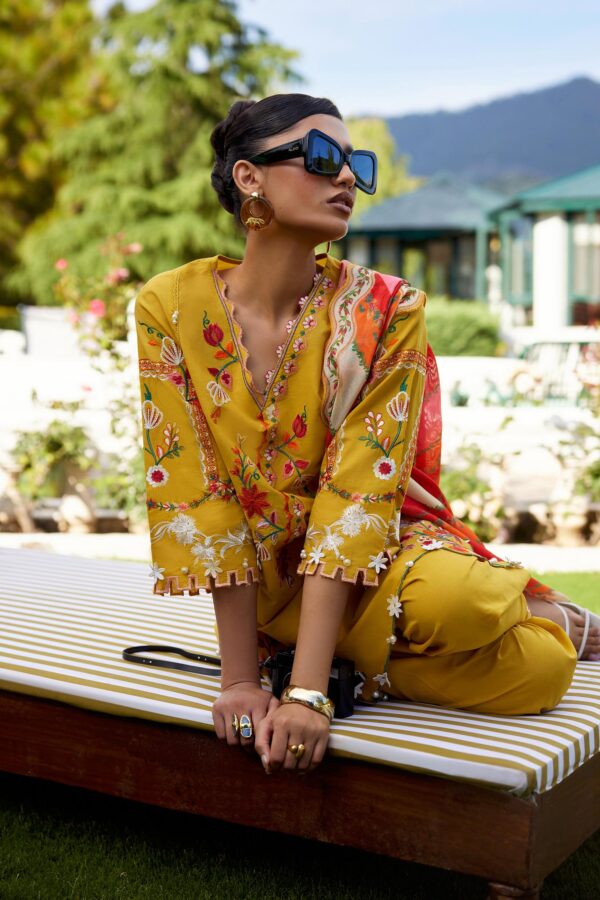 Sana Safinaz Unstitched Embroidered 3 Piece Muzlin Suit - Image 4