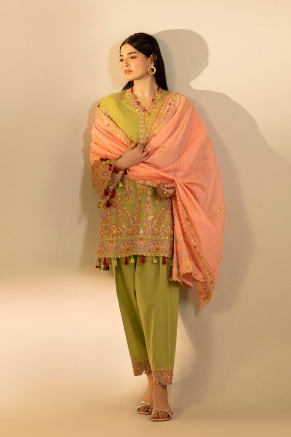 Sana Safinaz Unstitched Embroidered 3 Piece Muzlin Suit