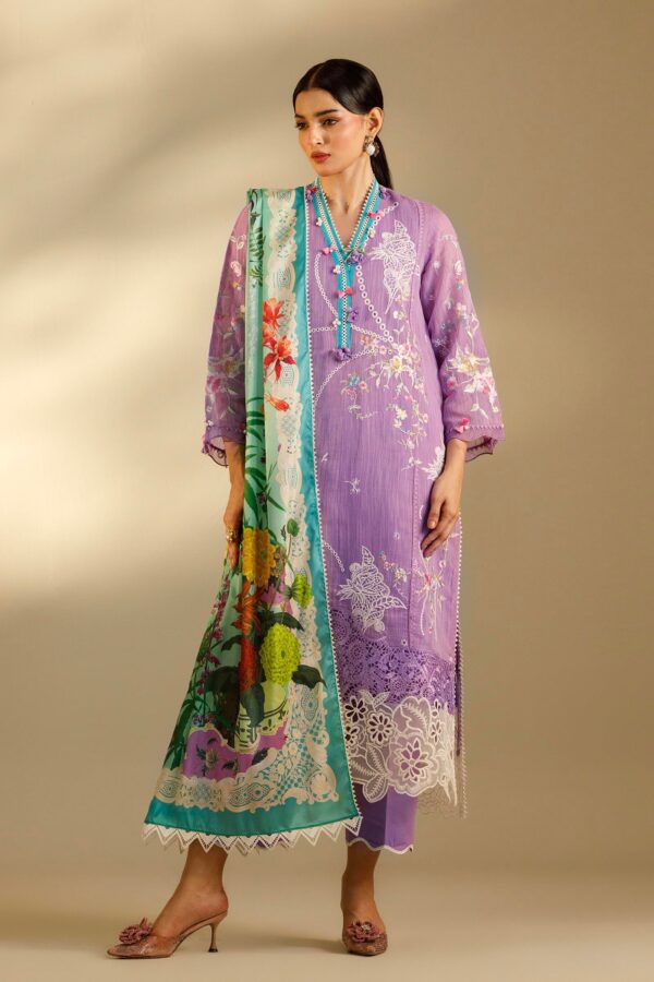Sana Safinaz Unstitched Embroidered 3 Piece Muzlin Suit
