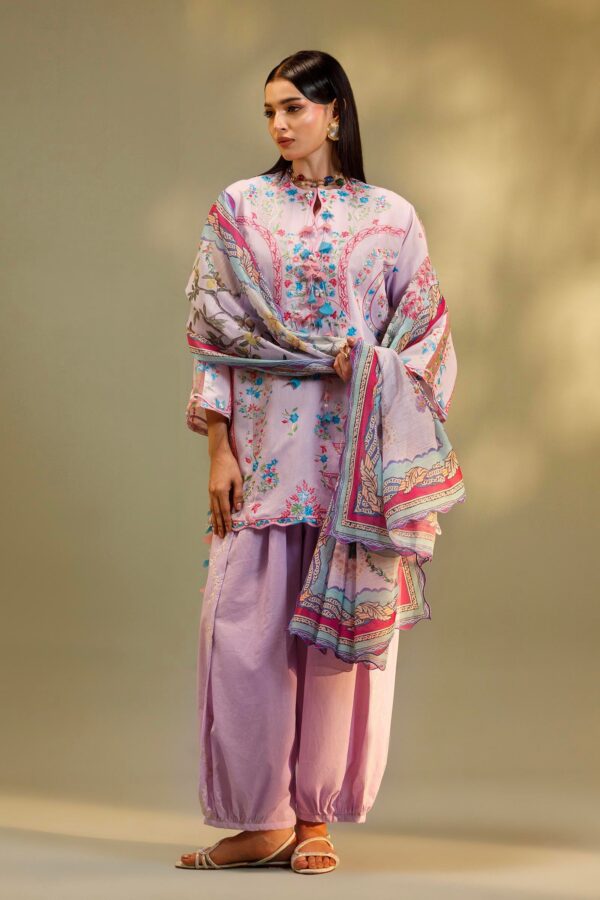 Sana Safinaz Unstitched Embroidered 3 Piece Muzlin Suit