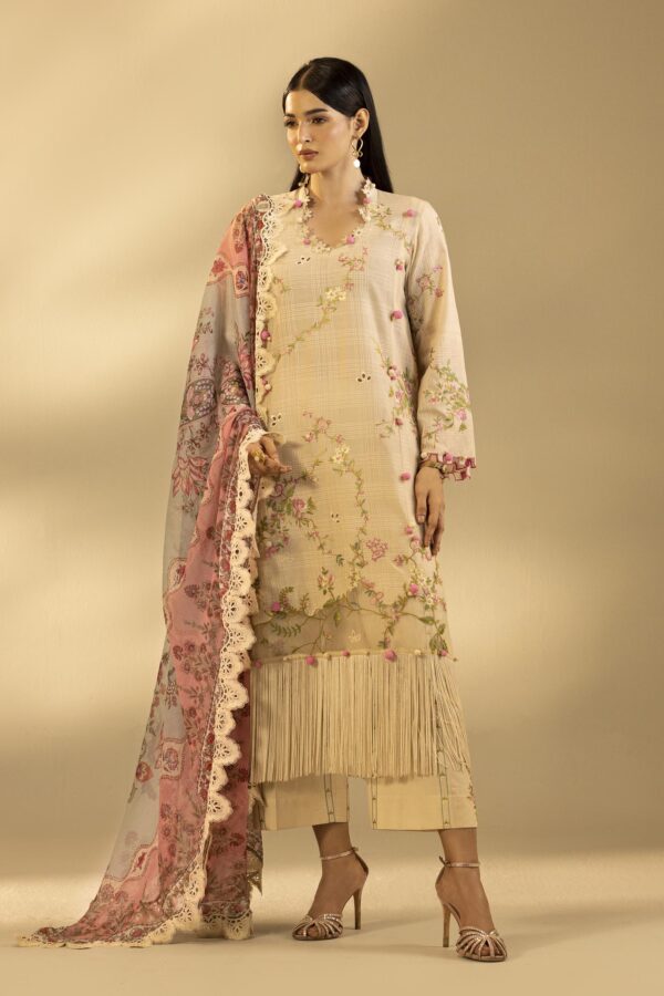 Sana Safinaz Unstitched Embroidered 3 Piece Muzlin Suit