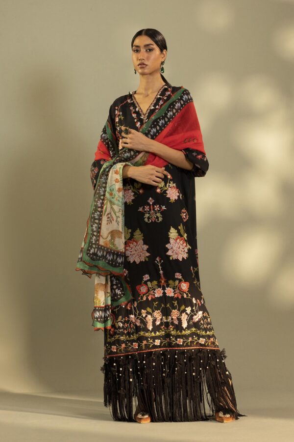 Sana Safinaz Unstitched Embroidered 3 Piece Muzlin Suit