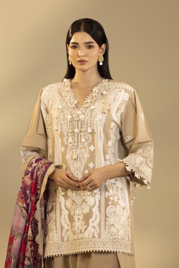 Alternative view of Sana Safinaz Unstitched Embroidered 3 Piece Muzlin Suit