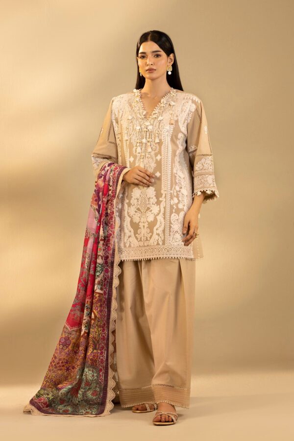 Sana Safinaz Unstitched Embroidered 3 Piece Muzlin Suit