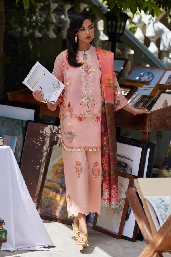Sana Safinaz Unstitched Embroidered 3 Piece Muzlin Suit