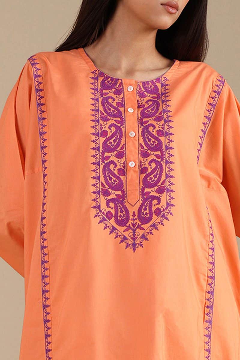 Generation ivory whisper kurti– s26b4207 burnt orange 1 Generation Ivory Whisper Kurti– S26B4207 Burnt Orange 1