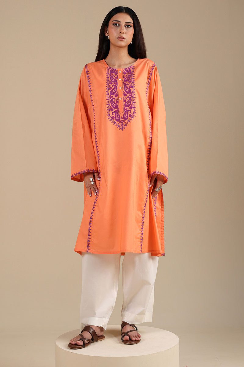 Generation ivory whisper kurti– s26b4207 burnt orange 2 Generation Ivory Whisper Kurti– S26B4207 Burnt Orange 2