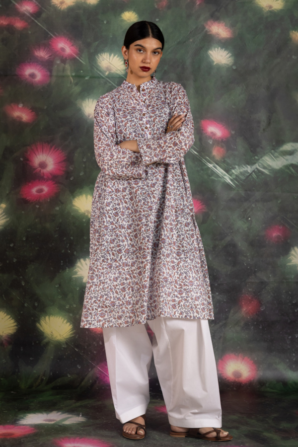 Alternative view of Generation Chambeli Block Printed Shirt