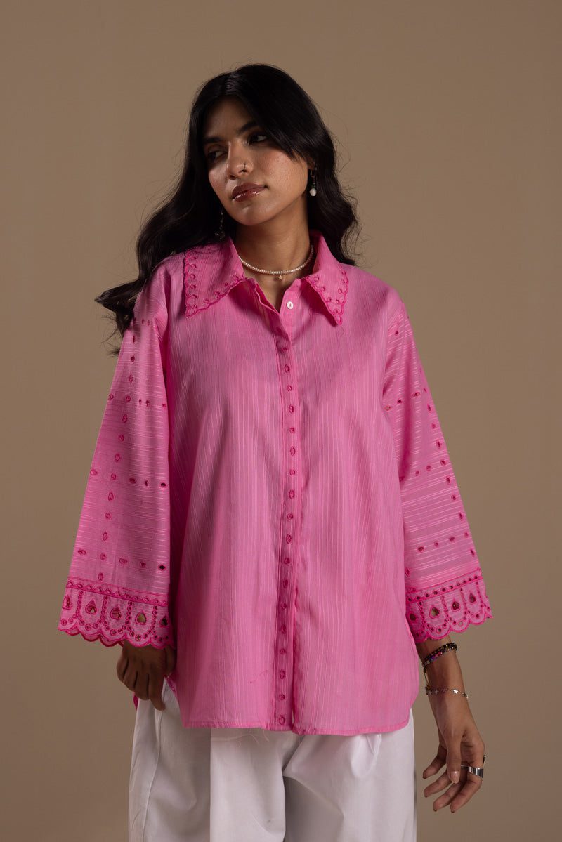 Generation broderie blush edit top– s26w8057 fuschiapink 1 Generation Broderie Blush Edit Top– S26W8057 FuschiaPink 1