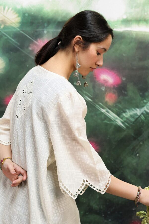 Generation ivory schiffli edit shirt– s26w8058 white 2 Generation Ivory Schiffli Edit Shirt– S26W8058 White 2