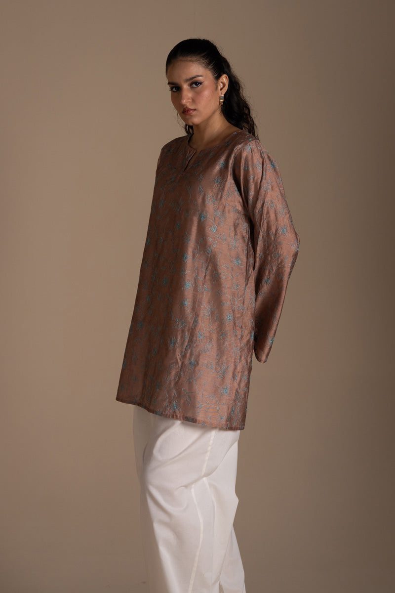 Generation fleur floral kurta– s26w8273 rosegold 1 Generation Fleur Floral Kurta– S26W8273 RoseGold 1